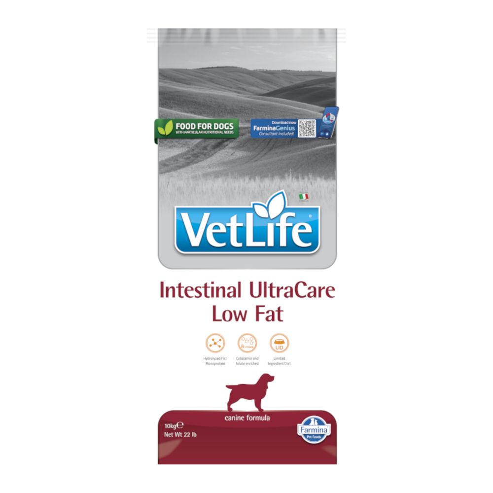 Farmina Vet Life Dog Intestinal UltraCare Low Fat 10kg