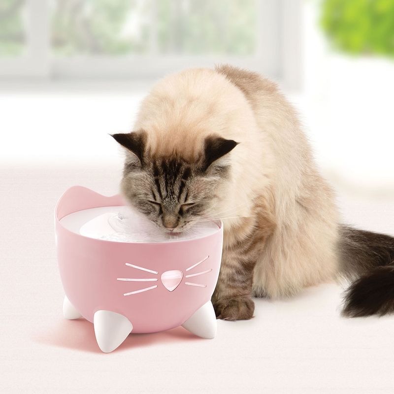 Catit PIXI Pink Drinking Fountain Drinking Fountain (2.5 Litres)