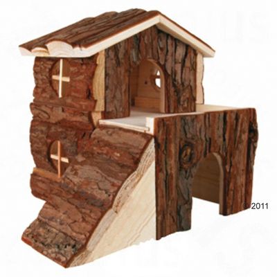 Two Storey Cabin for Small Pets Guinea Pigs: 30 x 20 x 30 cm (L x W x H)