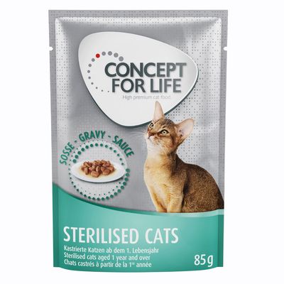 Concept for Life Sterilised Cats – in Gravy 12 x 85g
