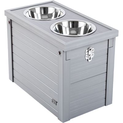 Kerbl Pet ecoFLEX® Feeding Station 2 x 1.2l, 54 x 30 x 39.5cm (L x W x H)