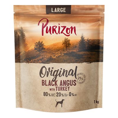 Purizon Adult Large Breed Dog - Grain-Free Black Angus with Turkey 1kg
