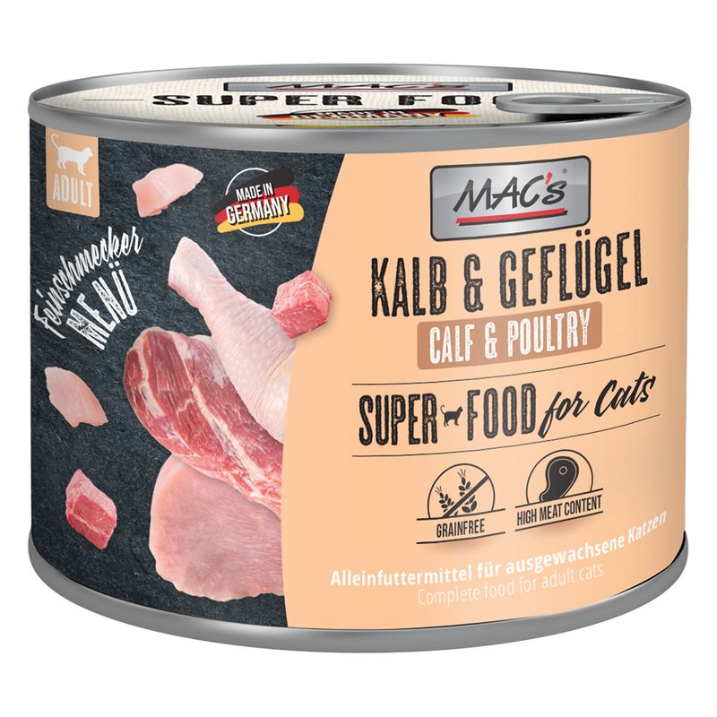 MAC's Cat Gourmet 6 x 200g Poultry & Salmon