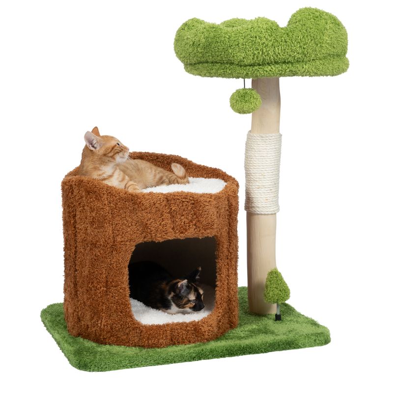 TIAKI Nature Maple Scratching Tree Green/Brown