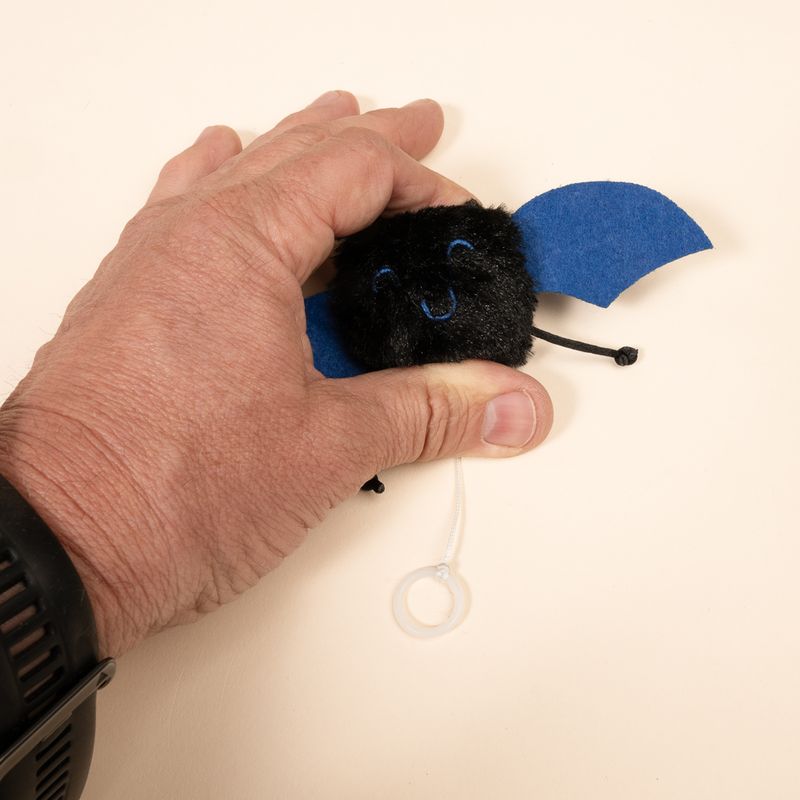 TIAKI Vibrating Bat with Retracting Pull String Cat Toy 1 Toy