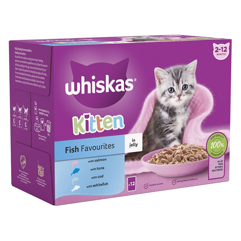 Whiskas Junior Pouches 12 x 85g Meat Selection in Gravy