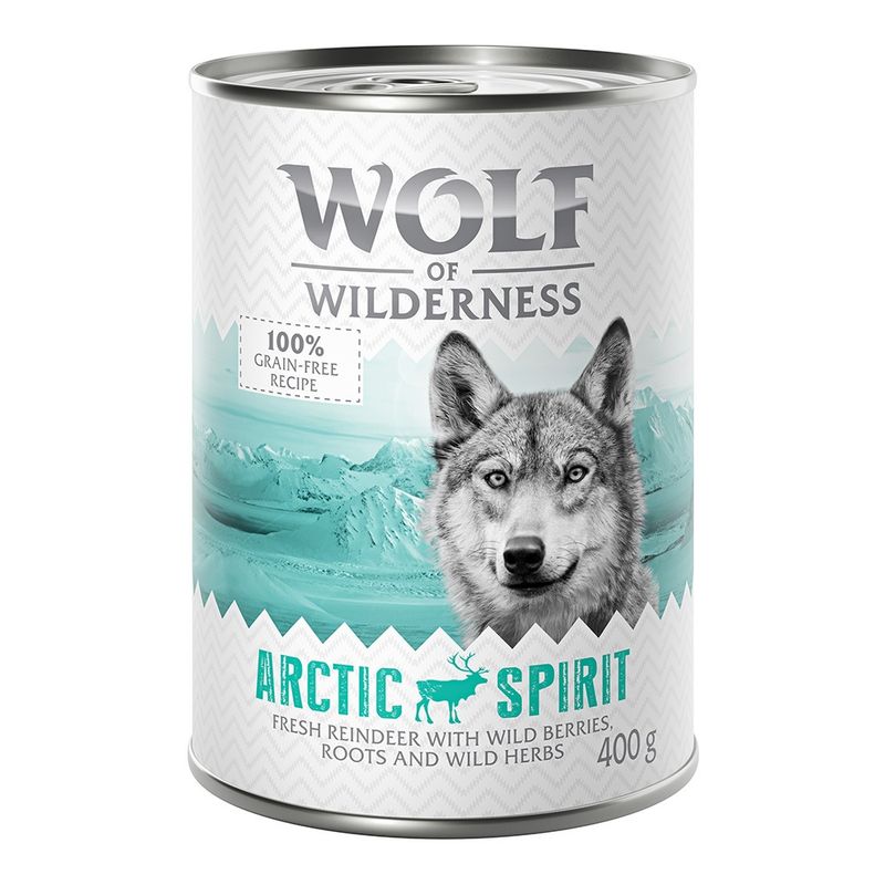 Wolf of Wilderness Adult Single Protein Saver Pack 24 x 400g Mixed Pack 1 (3 Varieties)