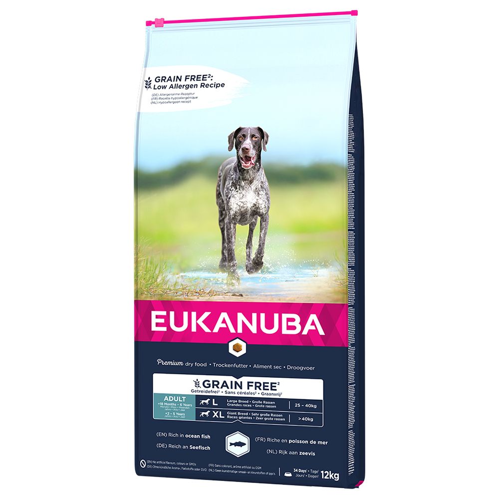 Eukanuba Grain-Free Large Breed Adult with Salmon 12kg