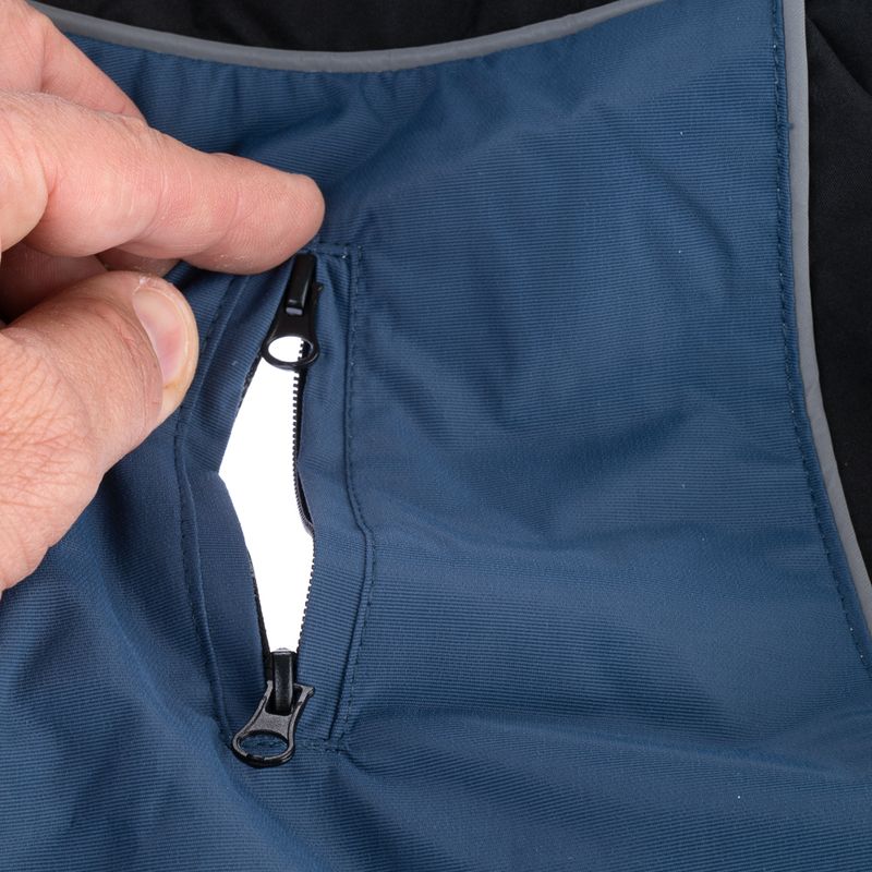 TIAKI Softshell Dog Coat - Steel approx. 30cm (Back Length)