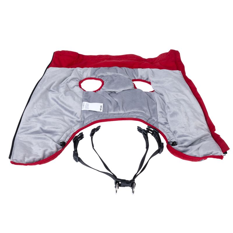 TIAKI Arkon Dog Coat with Harness - Red approx. 35cm (Back Length)