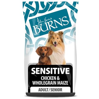 Burns Adult & Senior Sensitive - Chicken & Wholegrain Maize 6kg