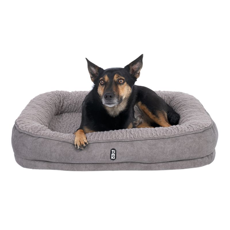 TIAKI Poolside Paws Fossil Dog Bed Size M: 65 x 50 x 13cm (L x W x H)