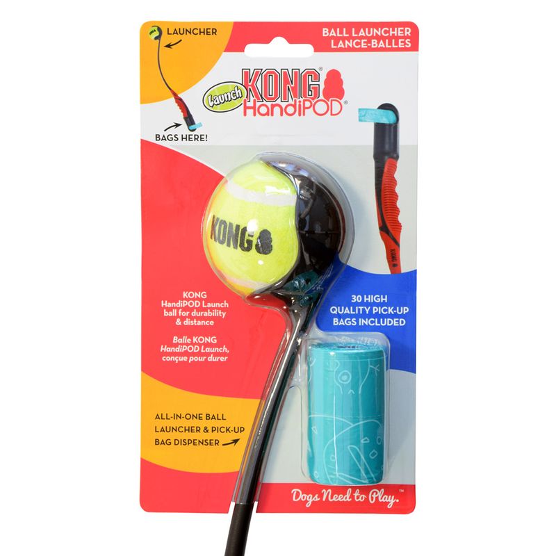 KONG HandiPOD Ball Launcher & Poop Bag Dispenser 1 toy