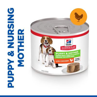 Hill's Science Plan Puppy & Mother Tender Mousse Chicken (12 x 200g)