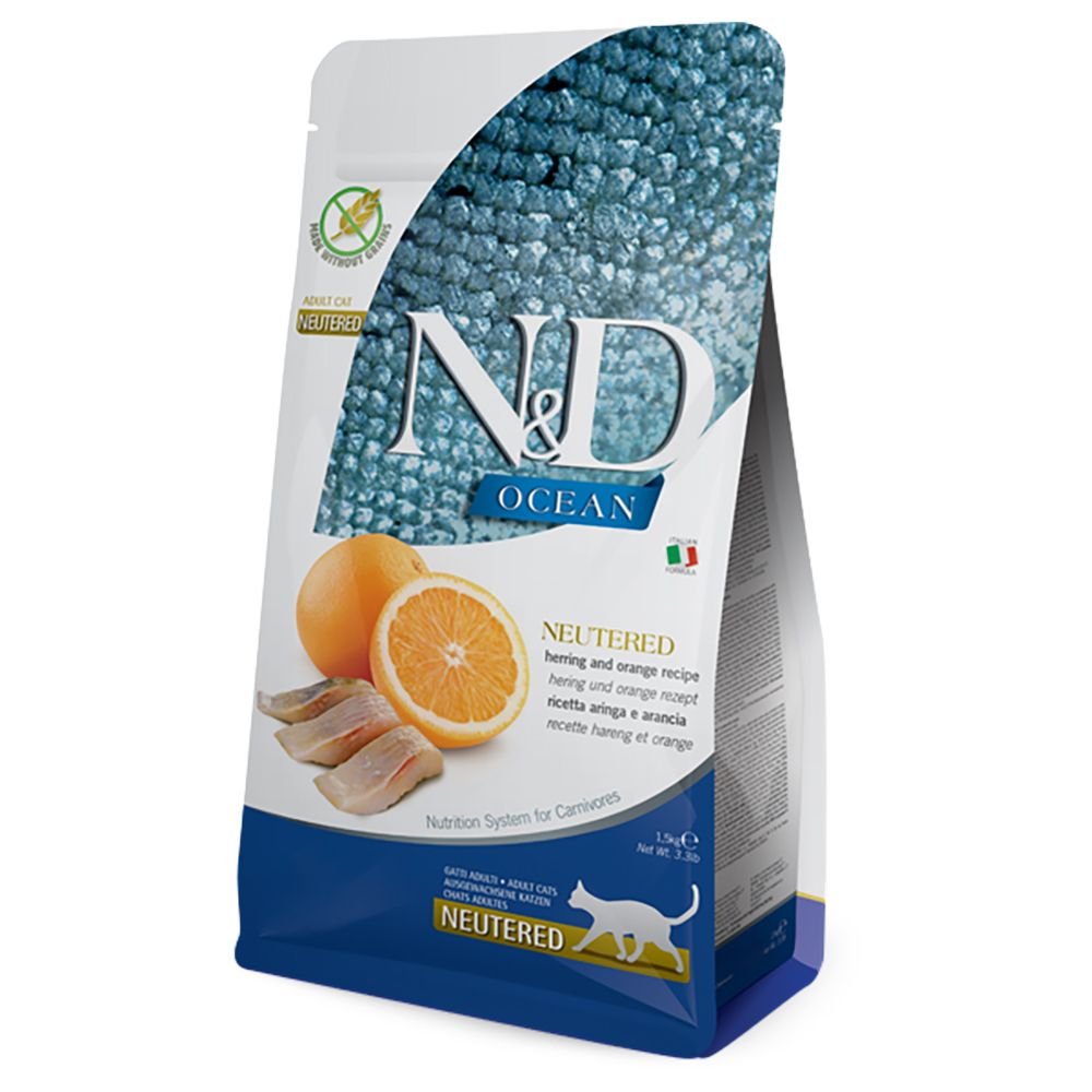 Farmina N&D Ocean Cat Sterilised Herring & Orange Adult 1.5 kg