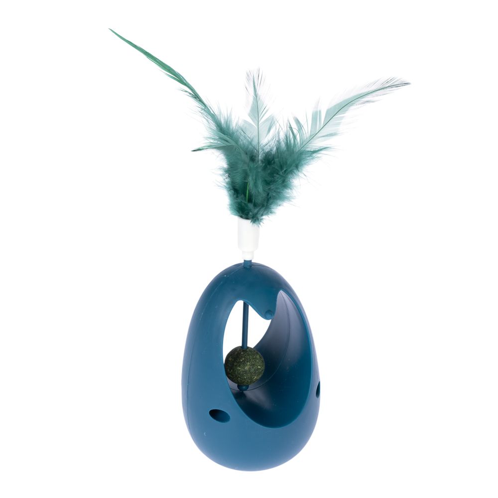 TIAKI Catnip Tumbler with Feathers 1 Toy
