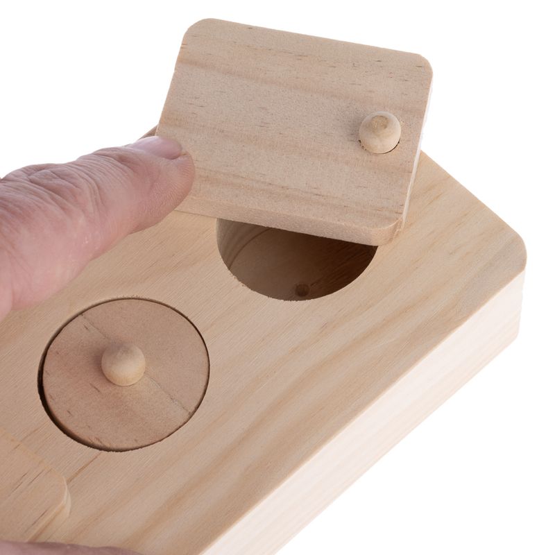 TIAKI Natural Wood Intelligence Toy 16 x 8 x 3.5 cm (L x W x H)