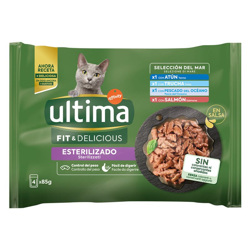 Ultima Cat Sterilised 48 x 85g Meat Selection