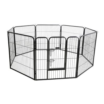 Kerbl Pet Enclosure with Door for Dogs and Puppies 8 elements, 80 x 77cm (W x H)