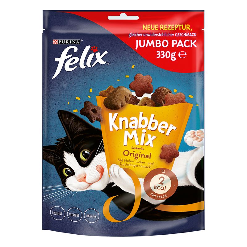 3 x Felix Cat Treats - 2 + 1 Free! * Goody Bag Dairy Delight (3 x 60g)