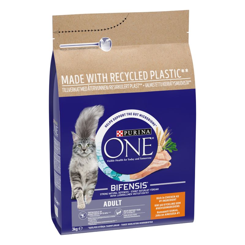 PURINA ONE Adult Chicken & Whole Grains Dry Cat Food 9.75kg