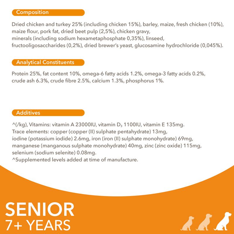 IAMS Advanced Nutrition Senior Large Dog 7+ with Chicken 12kg