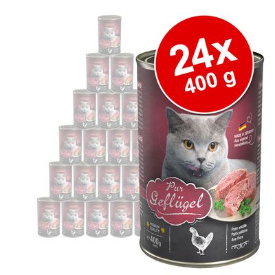 Leonardo All Meat 24 x 400 g Economy Pack Pure poultry