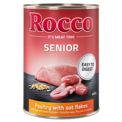Rocco Senior 6 x 400g Poultry with Oat Flakes