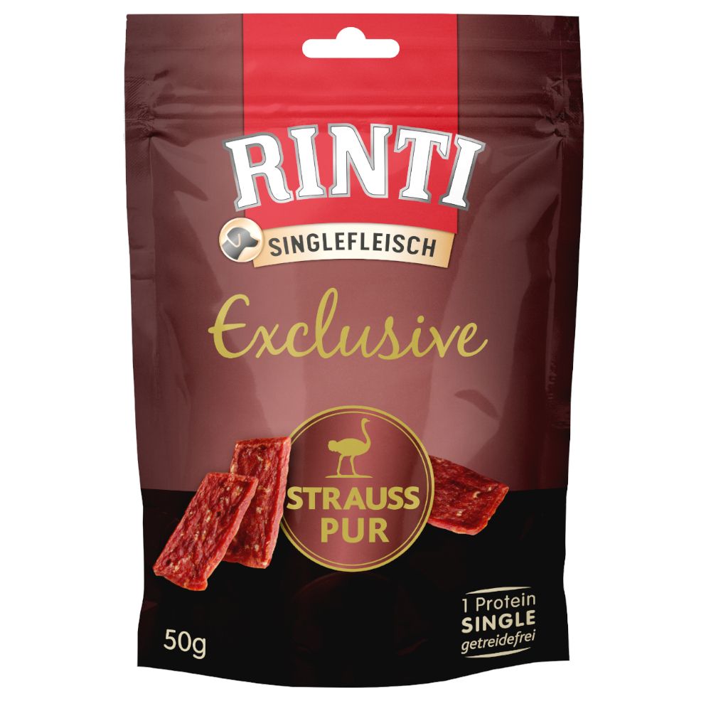 RINTI Single Meat Exclusive Dog Treats - Ostrich Pure Ostrich (50g)