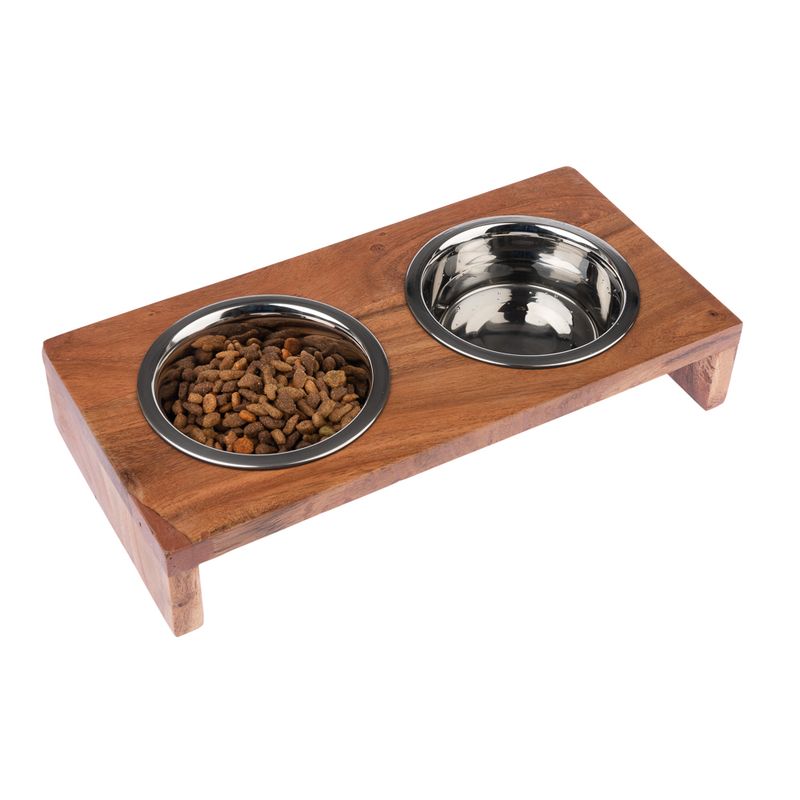 Modern Living Nellore wooden bowl bar 2 x 400 ml, diameter 13 cm