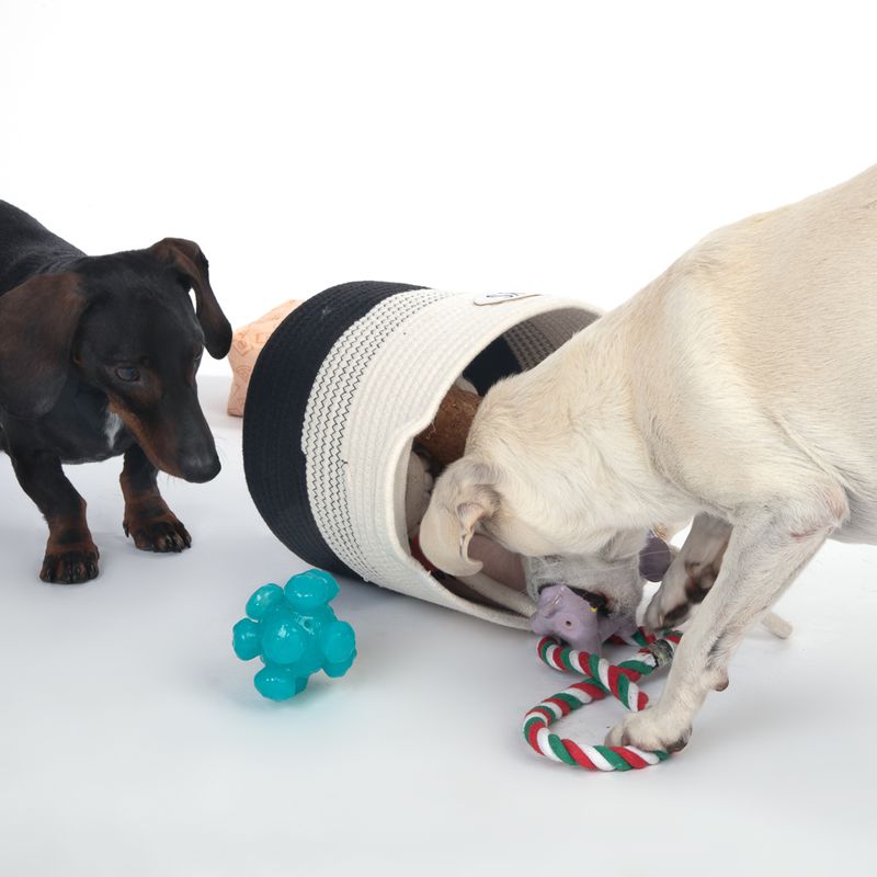 TIAKI Toy Storage Basket Diameter 27 x H 24 cm