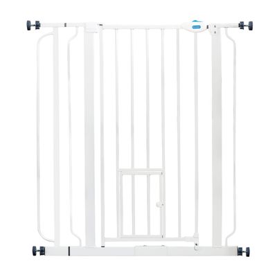 Carlson Extra High Pet Gate with Cat Flap Height 91.44cm, Width 73.66 - 92.71cm