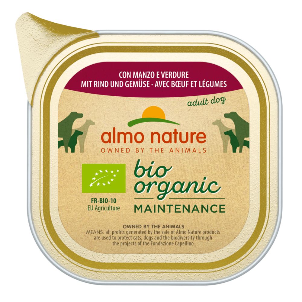 Almo Nature BioOrganic Maintenance 6 x 100g Organic Chicken & Organic Vegetables