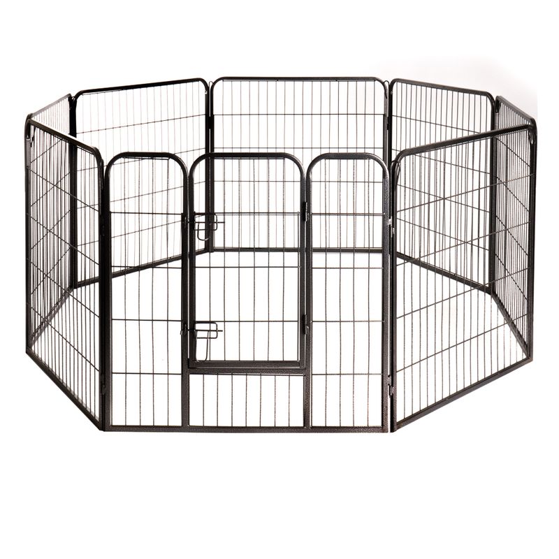 Metal Run for Puppies – 8 Sided 8 Elements, each 80 x 80 cm (L x H)