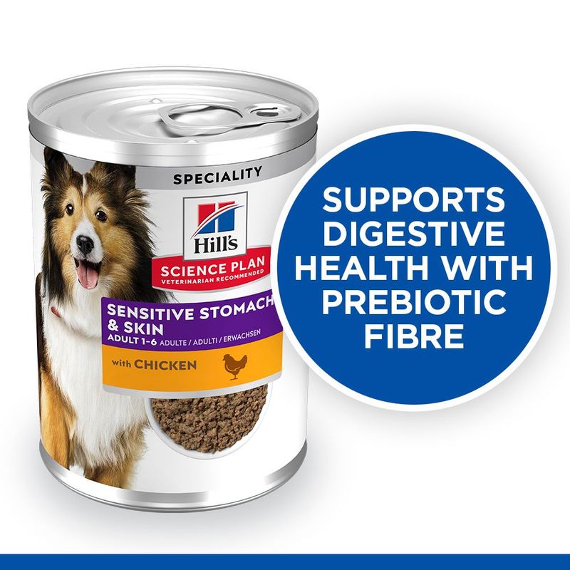 Hill's Science Plan Adult Sensitive Stomach & Skin Chicken (12 x 370g)