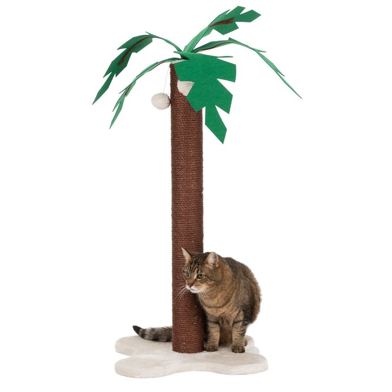 Coco Palm Scratching Post Brown / Cream