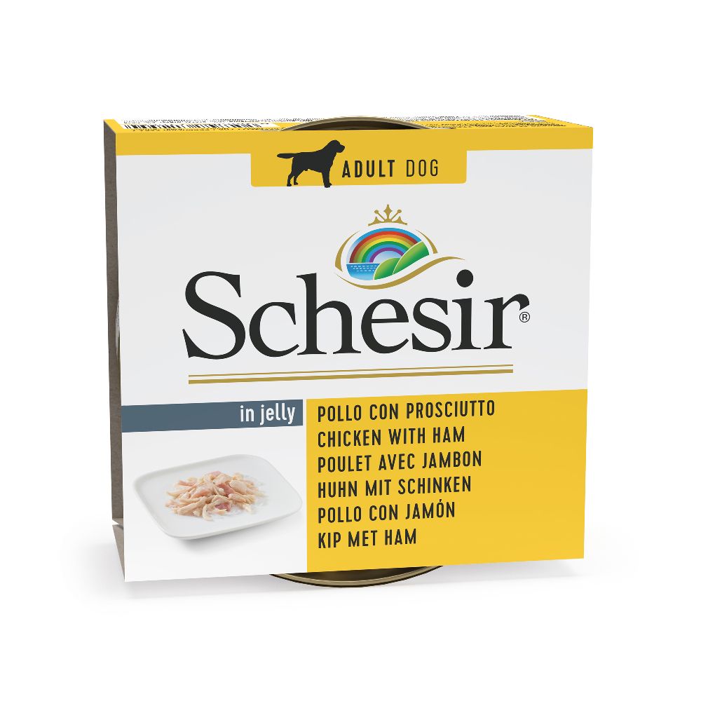 Schesir Saver Pack 12 x 150g Chicken Fillet with Ham