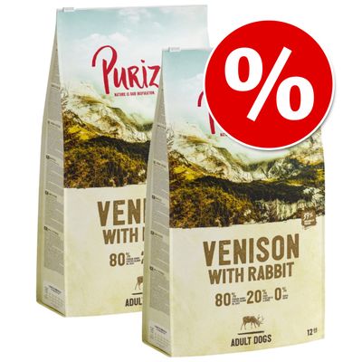Purizon Grain-Free 80:20:0 Economy Pack 2 x 12kg Adult Chicken with Fish – Grain-free (2 x 12kg)
