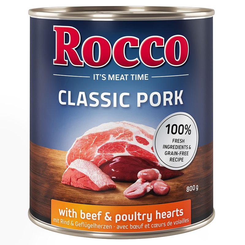 Rocco Classic Pork 6 x 800g Beef & Chicken