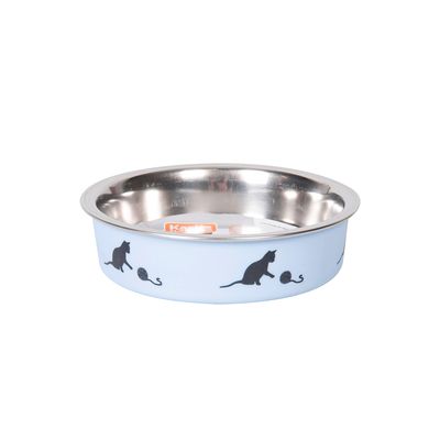 Karlie Ascar Stainless Steel Cat Bowl Pink: 160ml, diameter 10cm