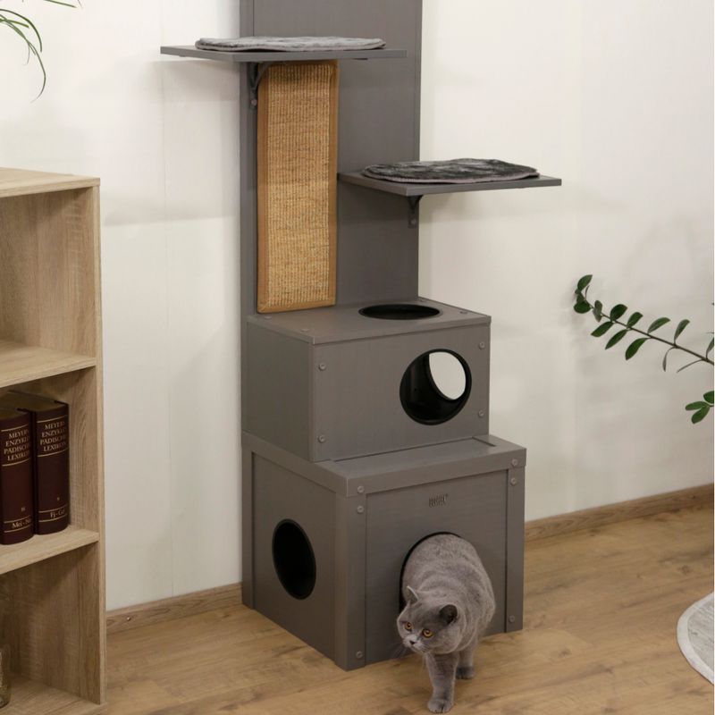 Kerbl Pet ECO Cat Playhouse Alex Grey