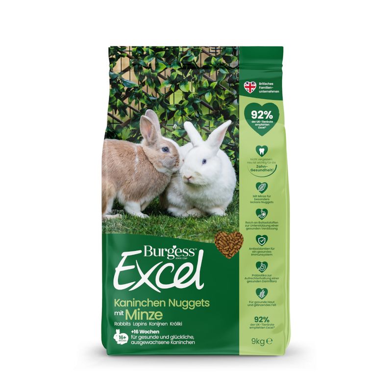 Burgess Excel Adult Rabbit Nuggets with Mint 1.75kg