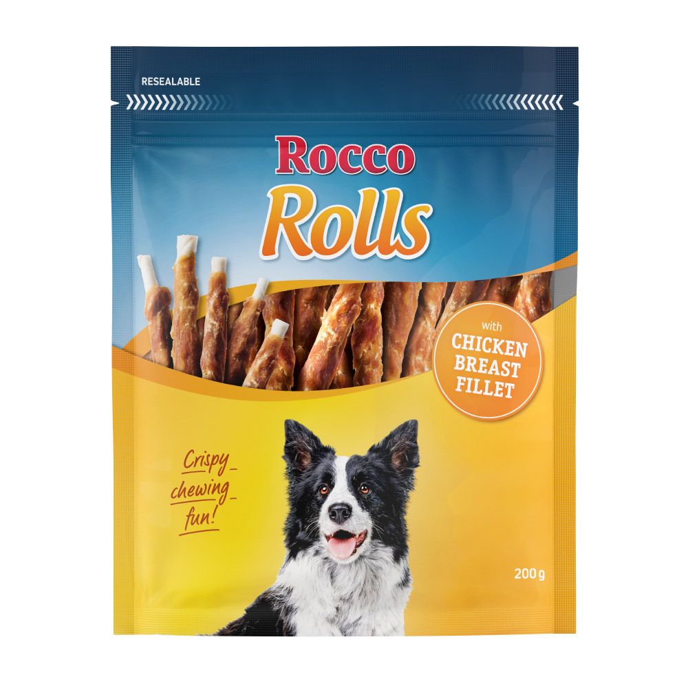 Rocco Rolls Chew Sticks Saver Pack Value Pack: Chicken Fillet (6 x 200g)