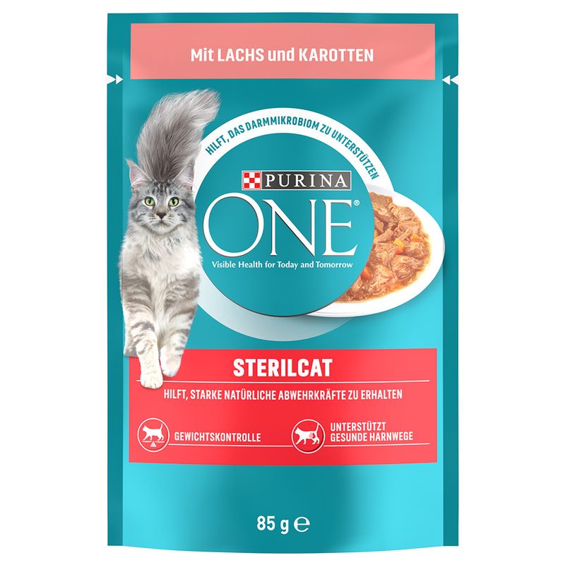 PURINA ONE SterilCat with Salmon & Carrots (13 x 85g)