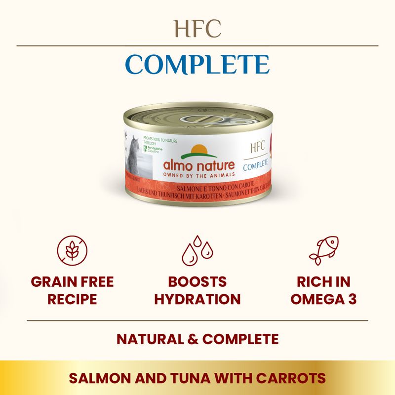 Almo Nature HFC Natural Cans Saver Pack 24 x 70g Atlantic Tuna