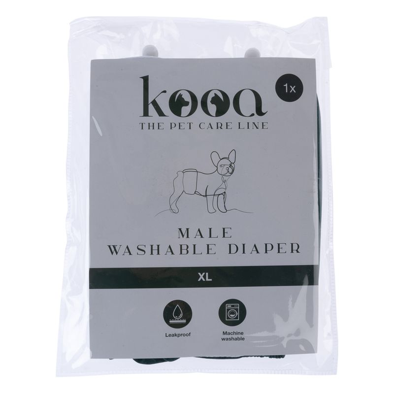 kooa Washable Nappy for Male Dogs Size S