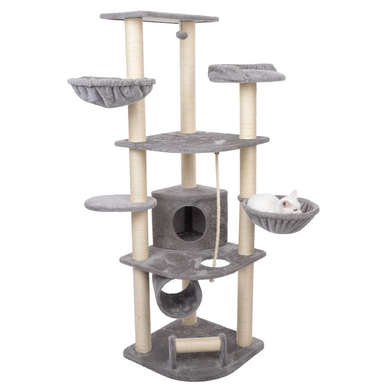 zooplus Basics XL Scratching Post Grey