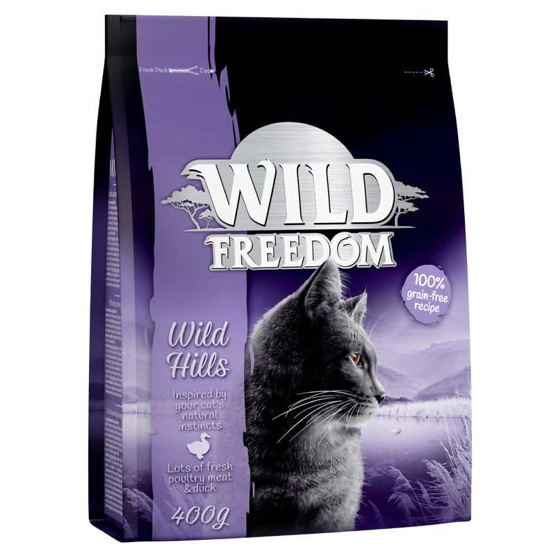 Wild Freedom Adult Dry Cat Food Mixed Packs Poultry, Salmon & Lamb (3 x 400g)