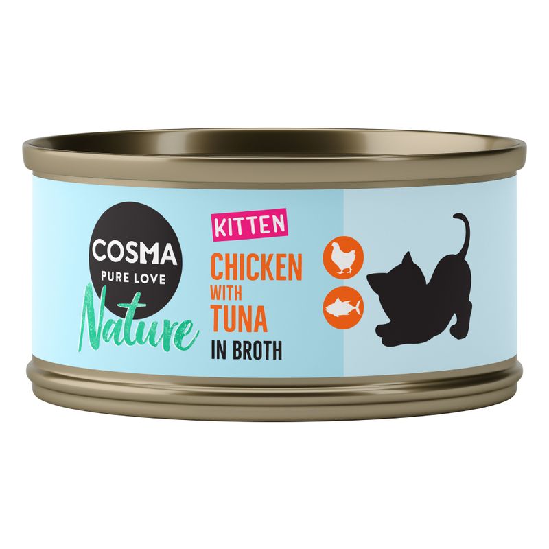 Cosma Nature Kitten Saver Pack 24 x 70g Mixed Pack (3 varieties)