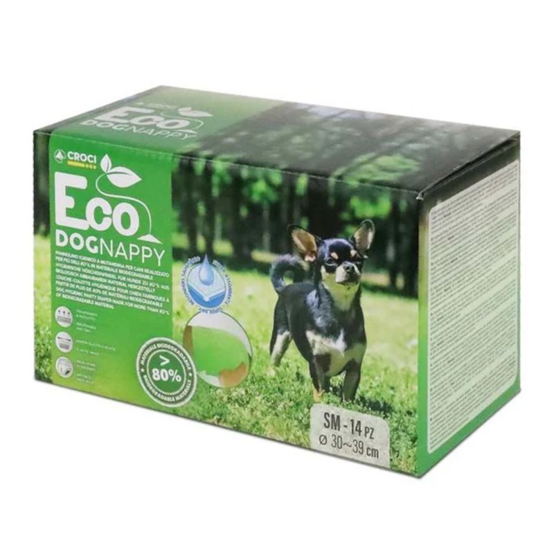 Croci Nappy Eco Dog Nappies Size S: 30 - 39cm, 14 nappies